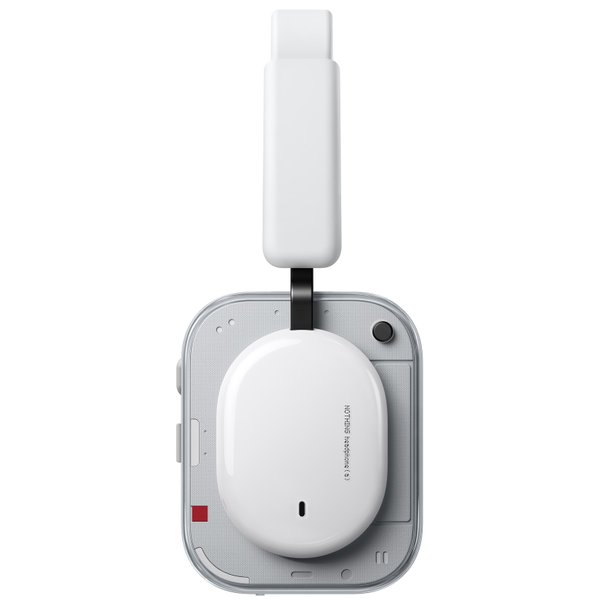 Nothing Headphone (a) Wired/Wireless Bluetooth Noise-Cancelling Over-Ear Headphone with Mic - White