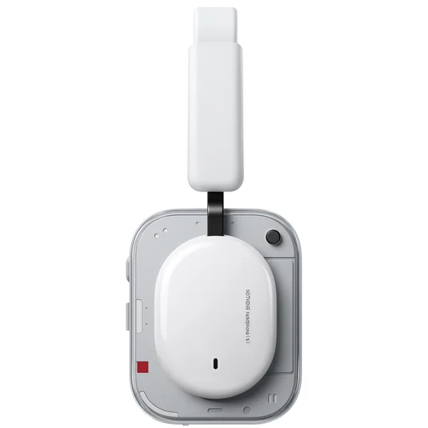 Nothing Headphone (a) Wired/Wireless Bluetooth Noise-Cancelling Over-Ear Headphone with Mic - White