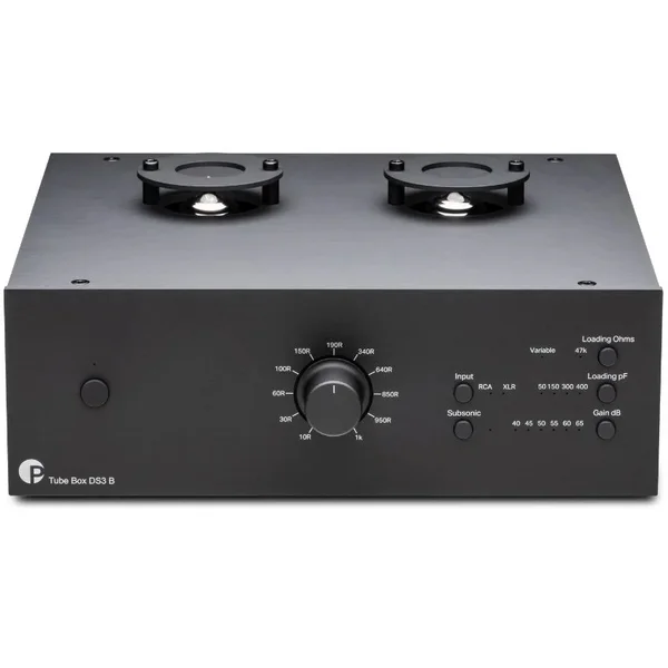 Pro-Ject Tube Box DS3 B True Balanced Dual Mono Tube Phono Preamplifier/Phono Stage - Black