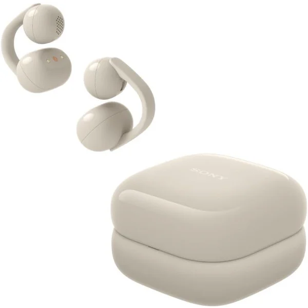 Sony LinkBuds Clip WF-LC900 True Wireless Bluetooth Air Conduction Open-Ear Earphone with Mic - Greige