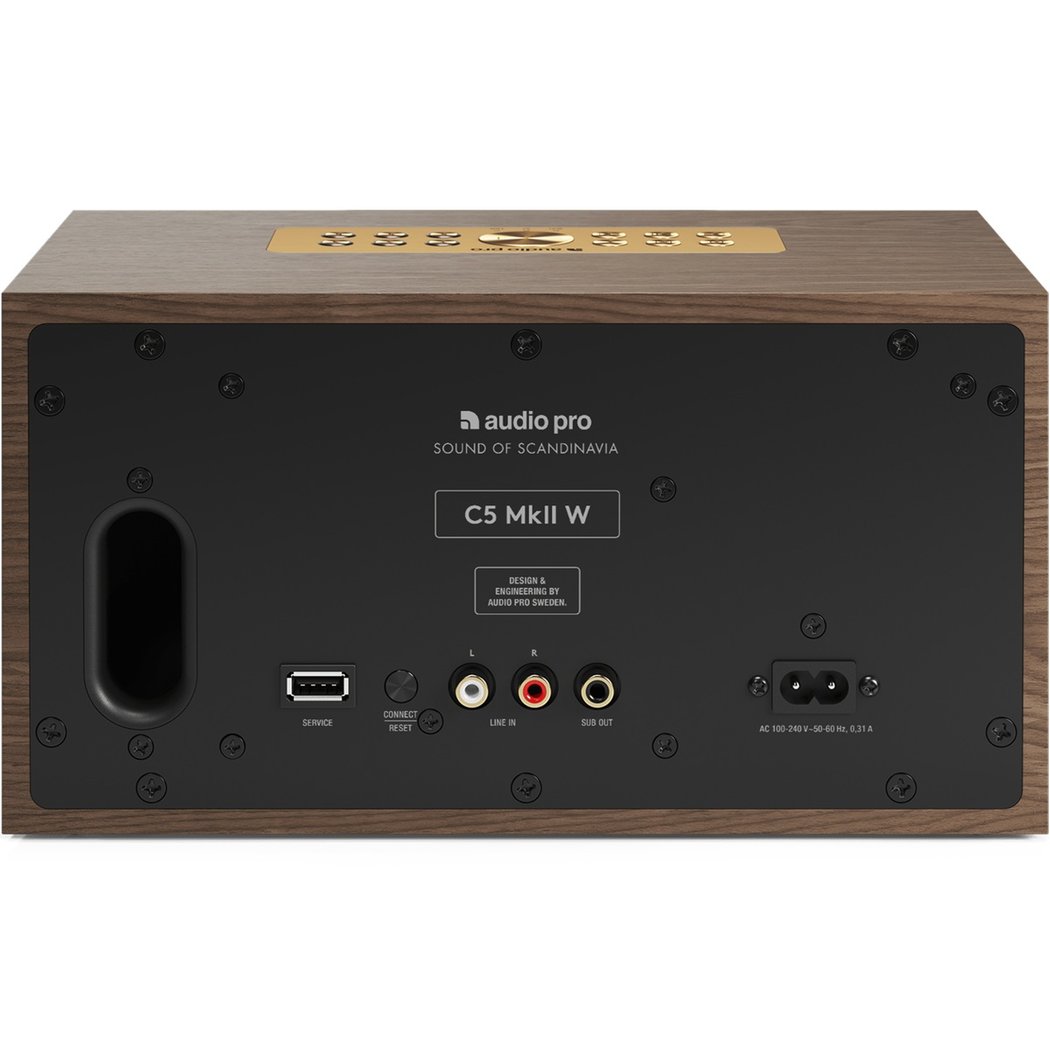 Audio Pro C5 MkII W multi-room wifi smart speaker Walnut