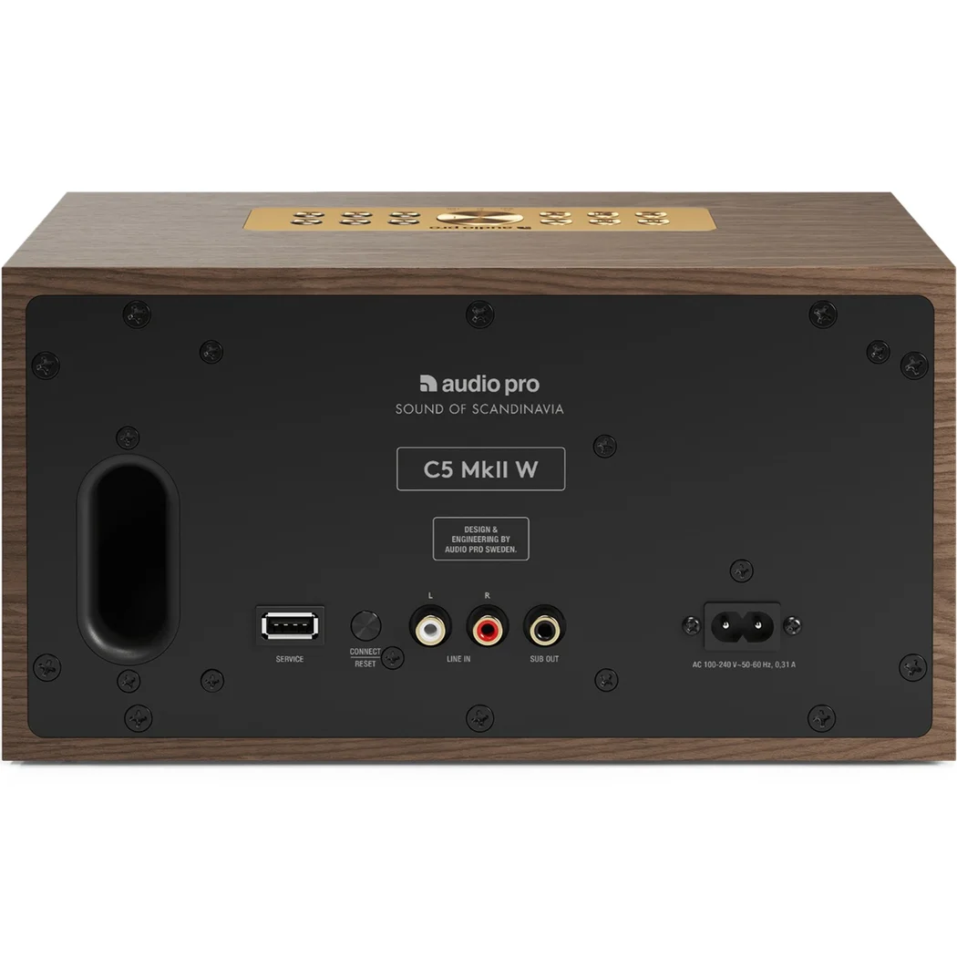 Audio Pro C5 MkII W multi-room wifi smart speaker Walnut
