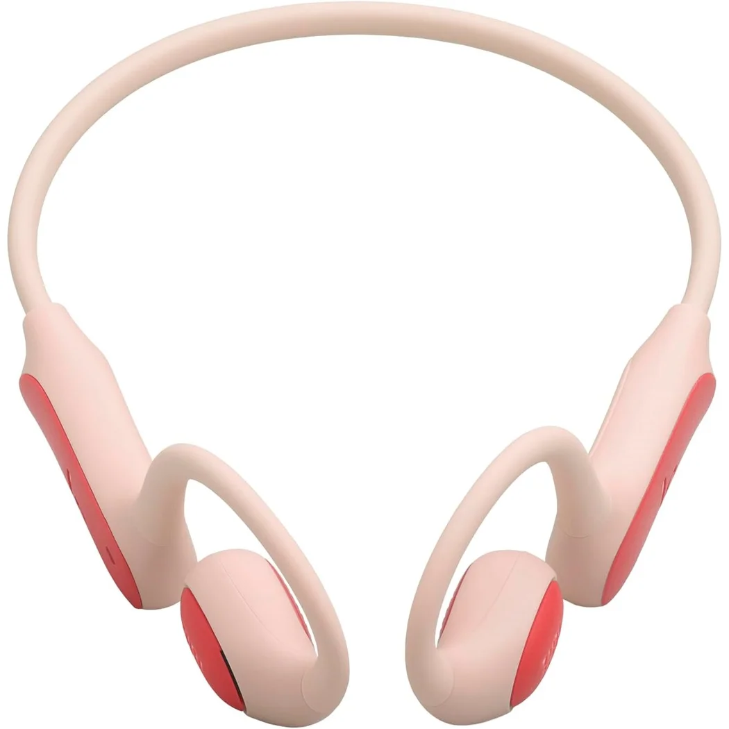 JBL Junior Free Neckband Wireless Bluetooth Air Conduction Open-Ear Earphone with Mic for Kids - Peach