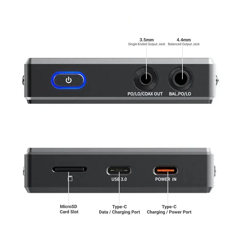 FiiO M33 R2R Digital Audio Player - Dark Blue