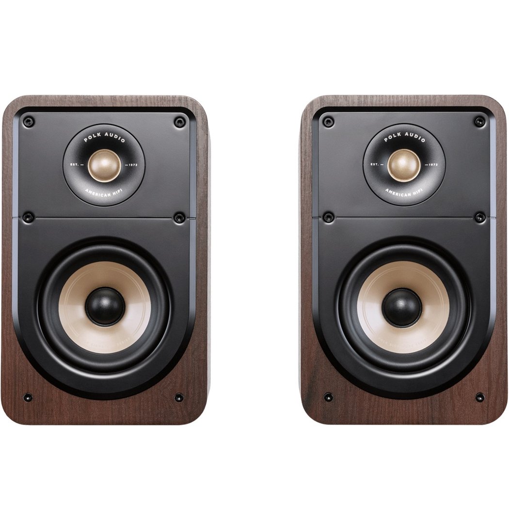 Polk Audio Signature Elite ES15 Passive Desktop Bookshelf Speakers - Walnut