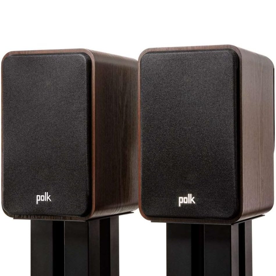 Polk Audio Signature Elite ES15 Passive Desktop Bookshelf Speakers - Walnut