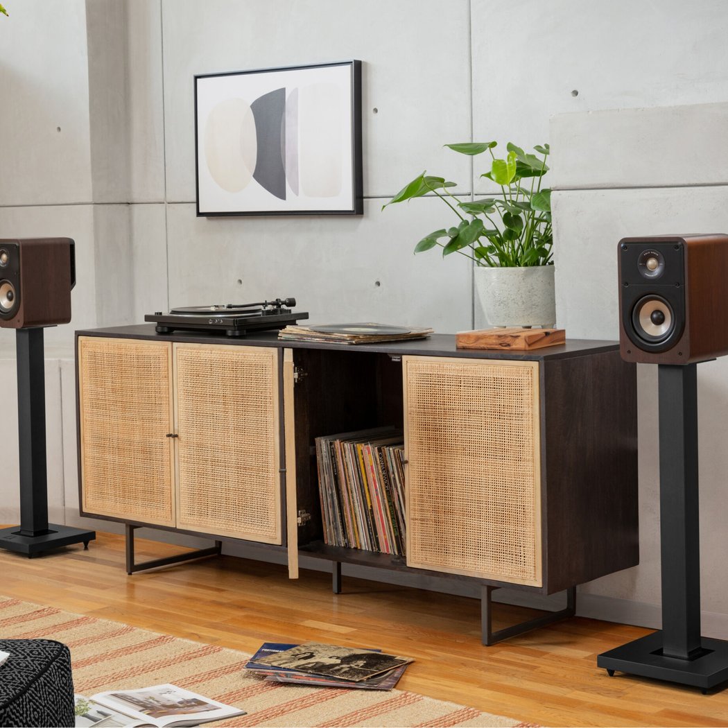Polk Audio Signature Elite ES15 Passive Desktop Bookshelf Speakers - Walnut