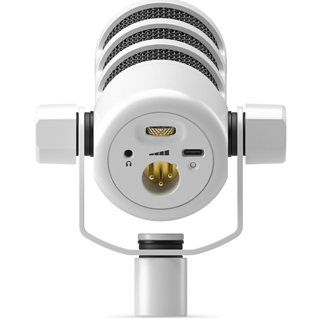 RODE PodMic USB Broadcast-quality Cardioid Dynamic USB/XLR Microphone - White