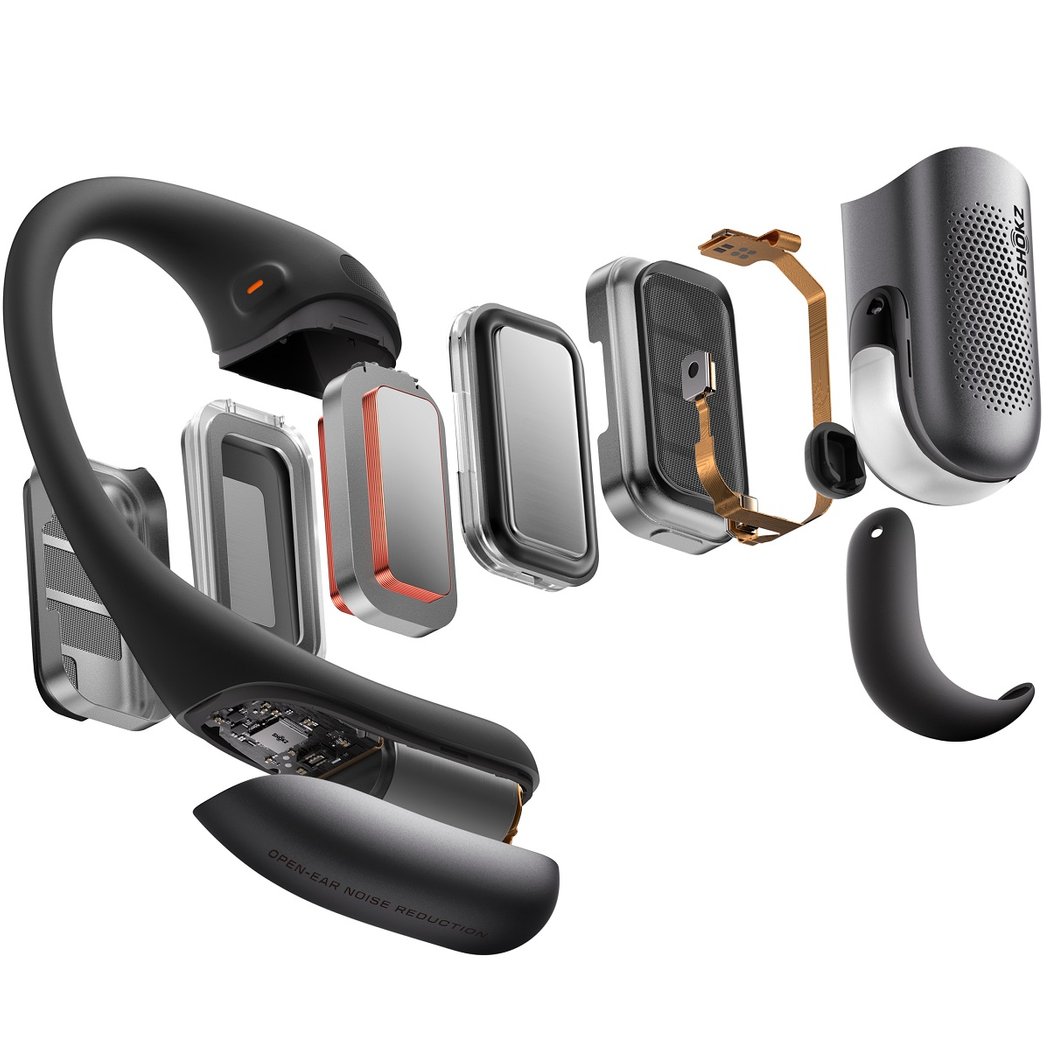 Shokz OpenFit Pro Dolby Atmos True Wireless Bluetooth Air Conduction Open-Ear Earphone with Mic - Black