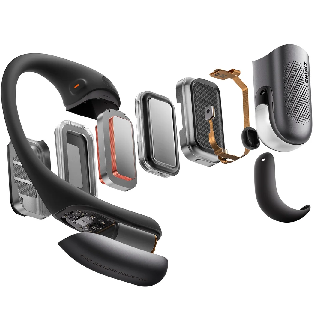 Shokz OpenFit Pro Dolby Atmos True Wireless Bluetooth Air Conduction Open-Ear Earphone with Mic - Black