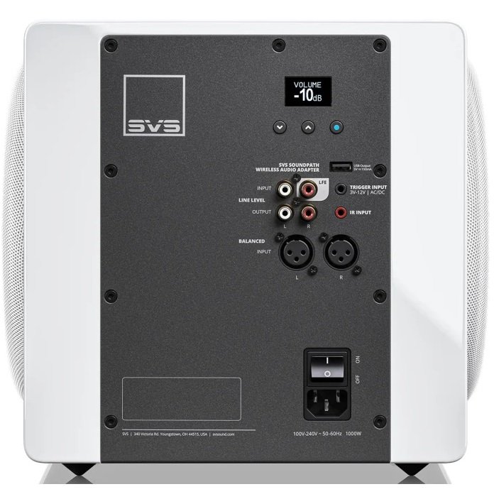 SVS 3000 Micro R|Evolution Dual 9-inch (2x9 Inch) Powered Subwoofer - Piano Gloss White