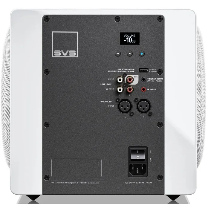 SVS 3000 Micro R|Evolution Dual 9-inch (2x9 Inch) Powered Subwoofer - Piano Gloss White