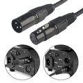 XLR 3-Pin Male to XLR 3-Pin Female Microphone Cable