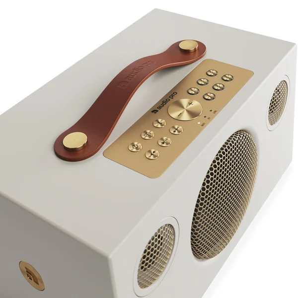 Audio Pro C5 MkII W Classic Multi-Room Wireless Bluetooth/WiFi Network Desktop Speaker - Dune