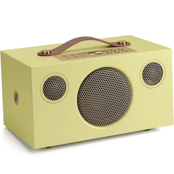 Audio Pro C5 MkII W Classic Multi-Room Wireless Bluetooth/WiFi Network Desktop Speaker - Yellow