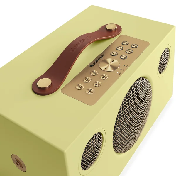Audio Pro C5 MkII W Classic Multi-Room Wireless Bluetooth/WiFi Network Desktop Speaker - Yellow [Limited Edition]