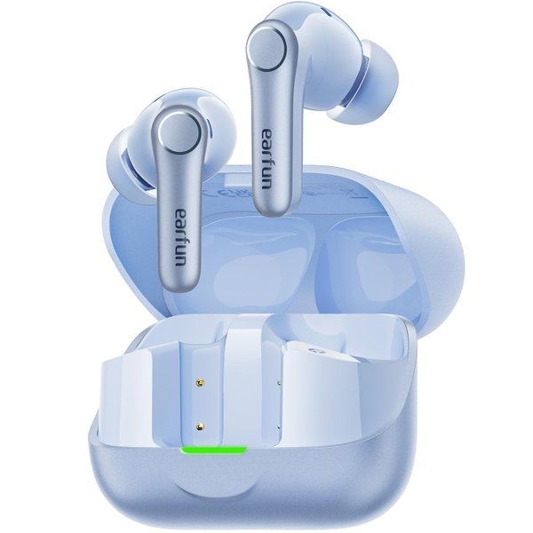 Earfun Air Pro 4+ 2-Driver (1DD+1BA) Hybrid True Wireless Bluetooth Noise-Cancelling In-Ear Earphone with Mic - Blue