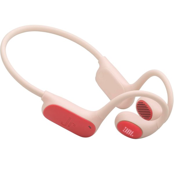 JBL Junior Free Neckband Wireless Bluetooth Air Conduction Open-Ear Earphone with Mic for Kids - Peach
