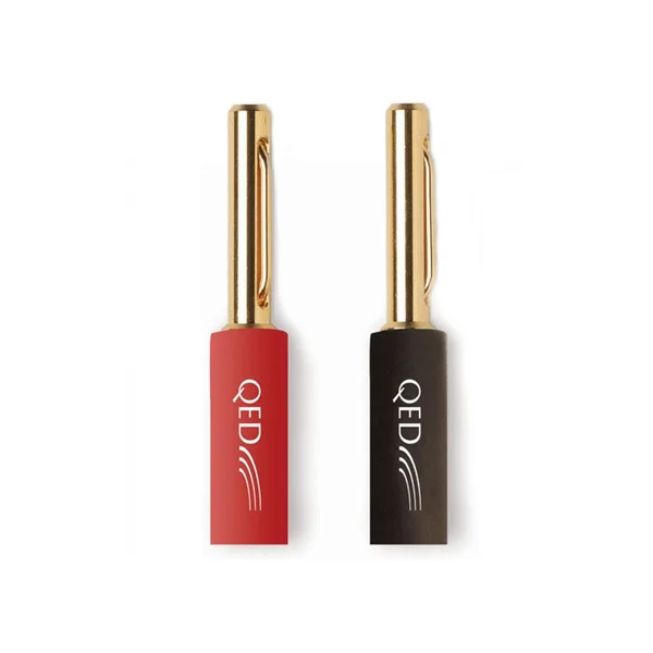 QED Airloc MINI Banana Plugs (1 Pair) [with Termination Service]