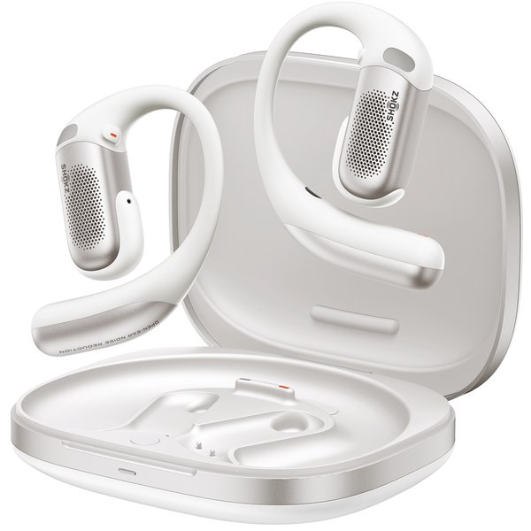 Shokz OpenFit Pro Dolby Atmos True Wireless Bluetooth Air Conduction Open-Ear Earphone with Mic - White