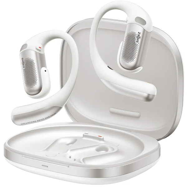 Shokz OpenFit Pro Dolby Atmos True Wireless Bluetooth Air Conduction Open-Ear Earphone with Mic - White