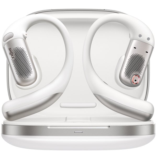 Shokz OpenFit Pro Dolby Atmos True Wireless Bluetooth Air Conduction Open-Ear Earphone with Mic - White