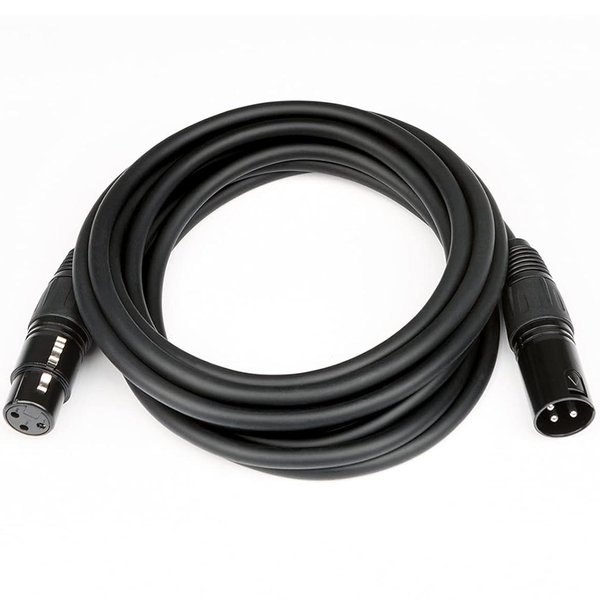 XLR 3-Pin Male to XLR 3-Pin Female Microphone Cable