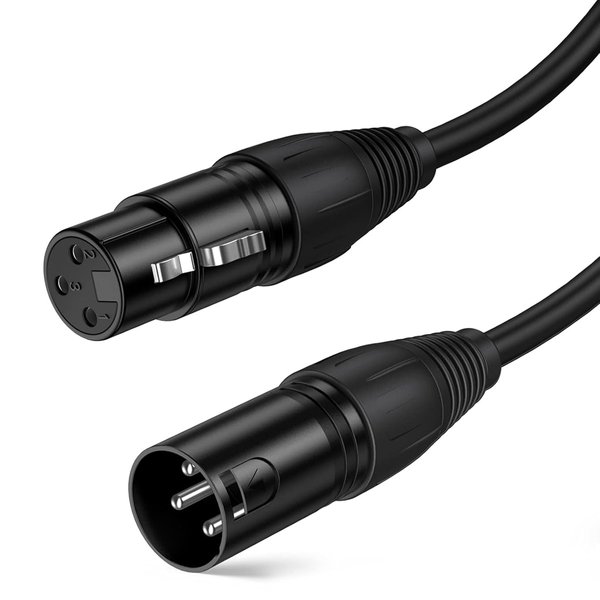 XLR 3-Pin Male to XLR 3-Pin Female Microphone Cable