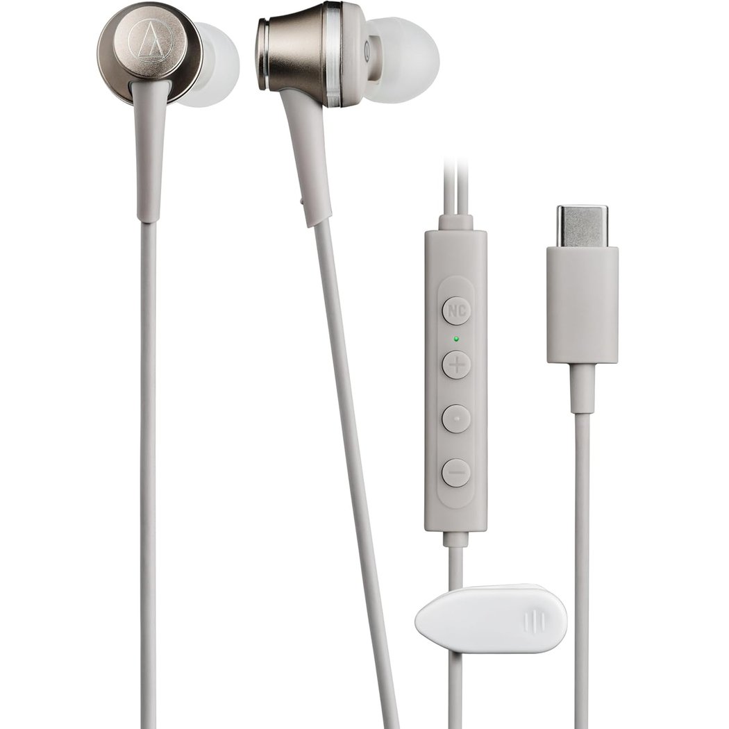 Audio-Technica ATH-CKD7NC Noise-Cancelling USB-C In-Ear Earphone with Mic