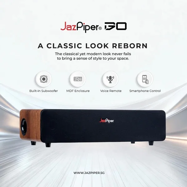 JazPiper GO Wireless Bluetooth Desktop Speaker & Network Streaming Karaoke System