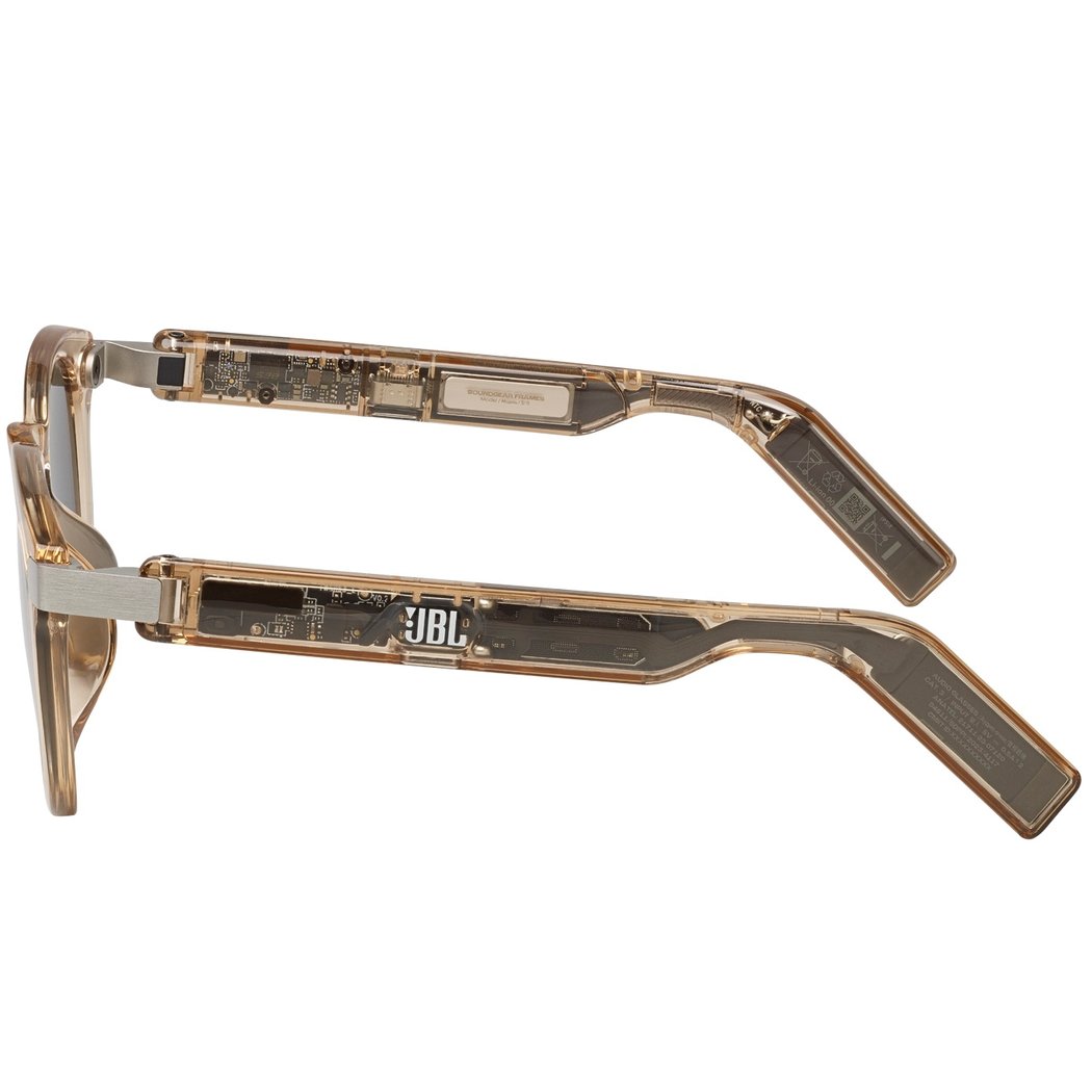 JBL Soundgear Frames Round Sunglasses with Built-In Open-Ear Audio & Mic 