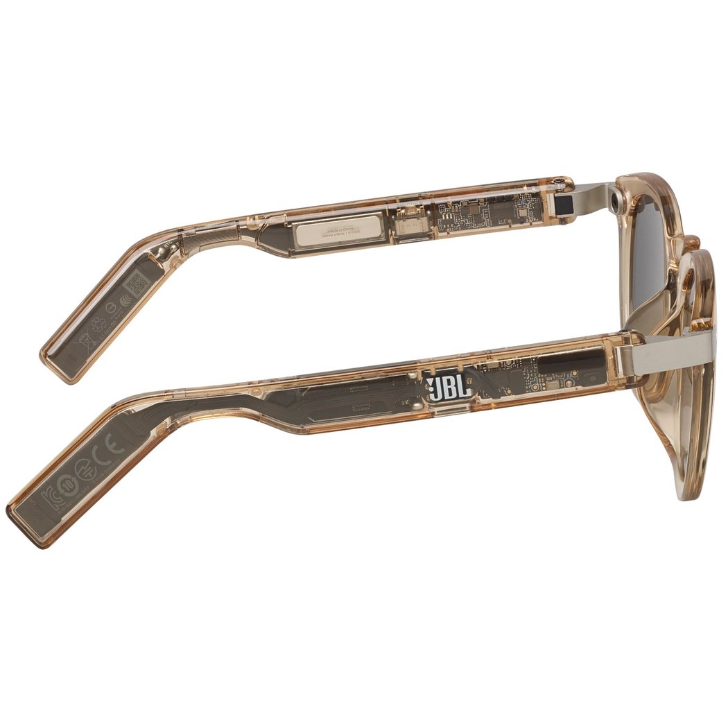 JBL Soundgear Frames Round Sunglasses with Built-In Open-Ear Audio & Mic 
