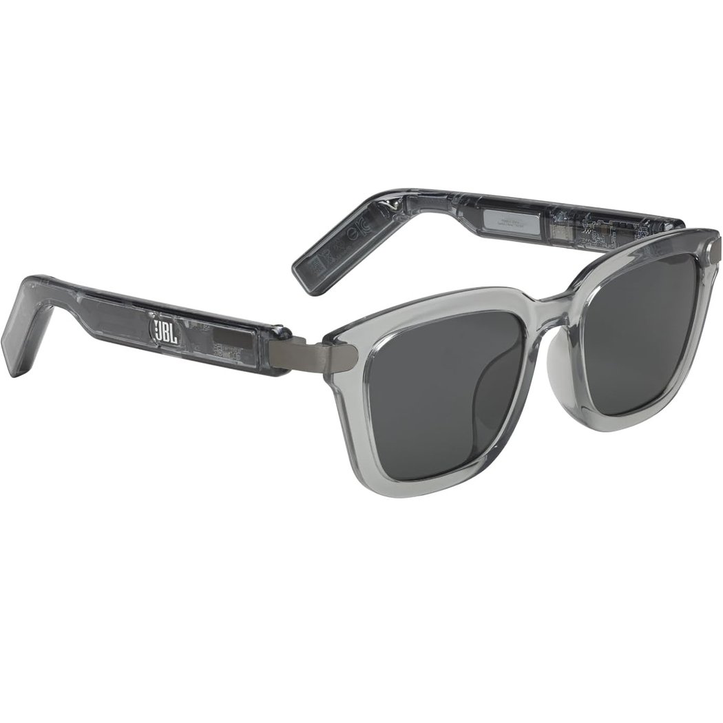 JBL Soundgear Frames Square Sunglasses with Built-In Open-Ear Audio & Mic 