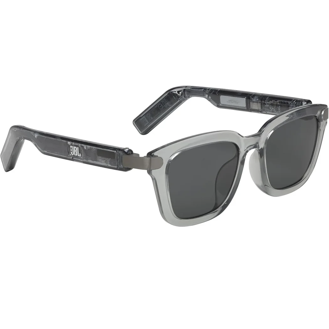 JBL Soundgear Frames Square Sunglasses with Built-In Open-Ear Audio & Mic 