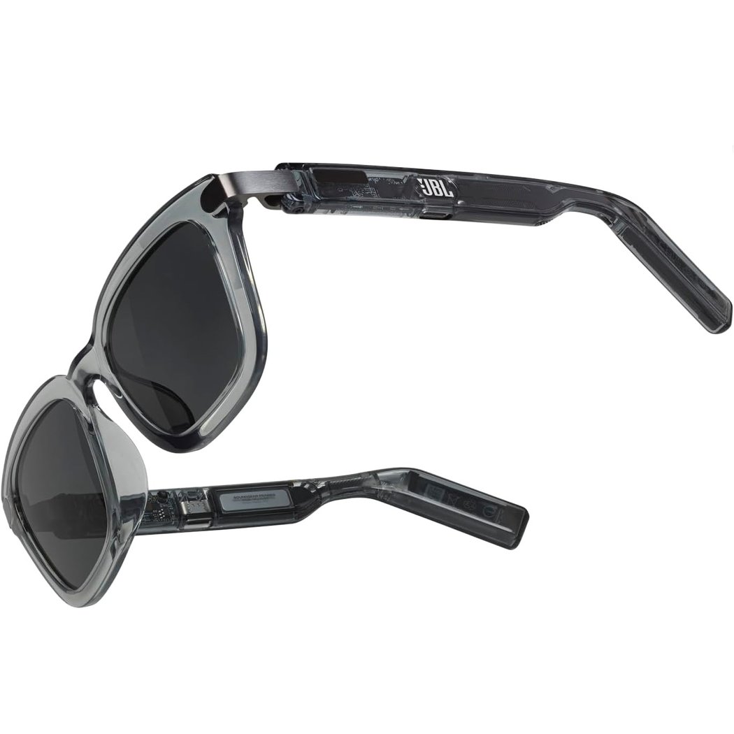 JBL Soundgear Frames Square Sunglasses with Built-In Open-Ear Audio & Mic 