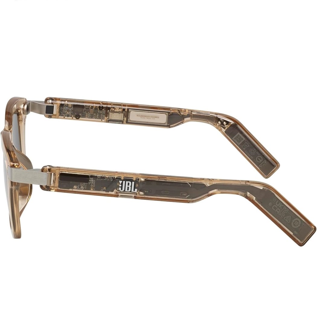 JBL Soundgear Frames Square Sunglasses with Built-In Open-Ear Audio & Mic