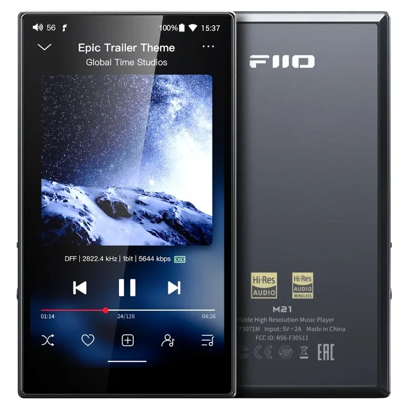 FiiO M21 MQA Digital Audio Player Black