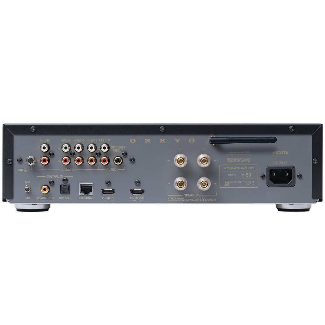Onkyo Muse Y-50 Digital DAC, Multi-Room Wireless Bluetooth/WiFi Network Streamer & Integrated Amplifier (with HDMI & Phono)