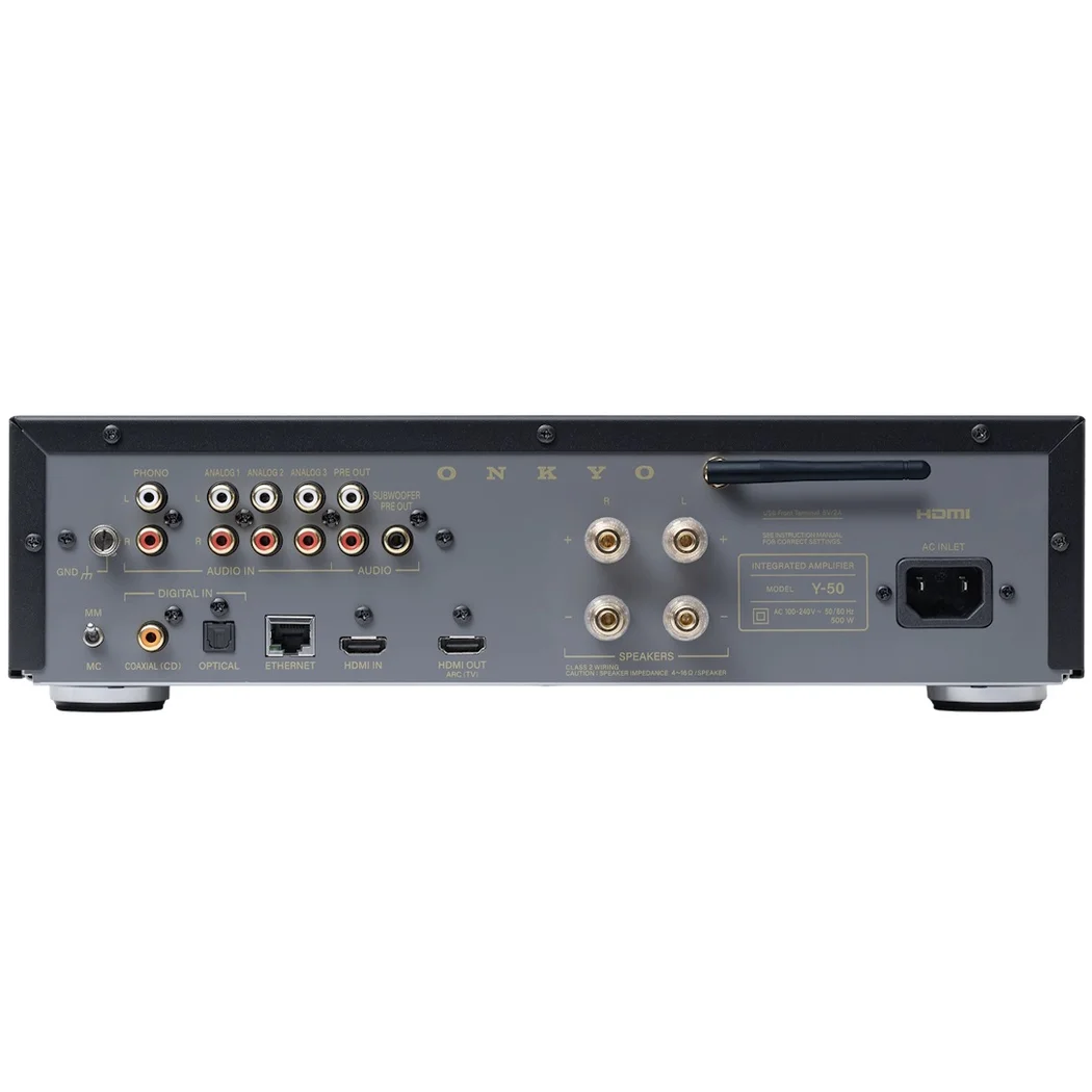 Onkyo Muse Y-50 Digital DAC, Multi-Room Wireless Bluetooth/WiFi Network Streamer & Integrated Amplifier (with HDMI & Phono)