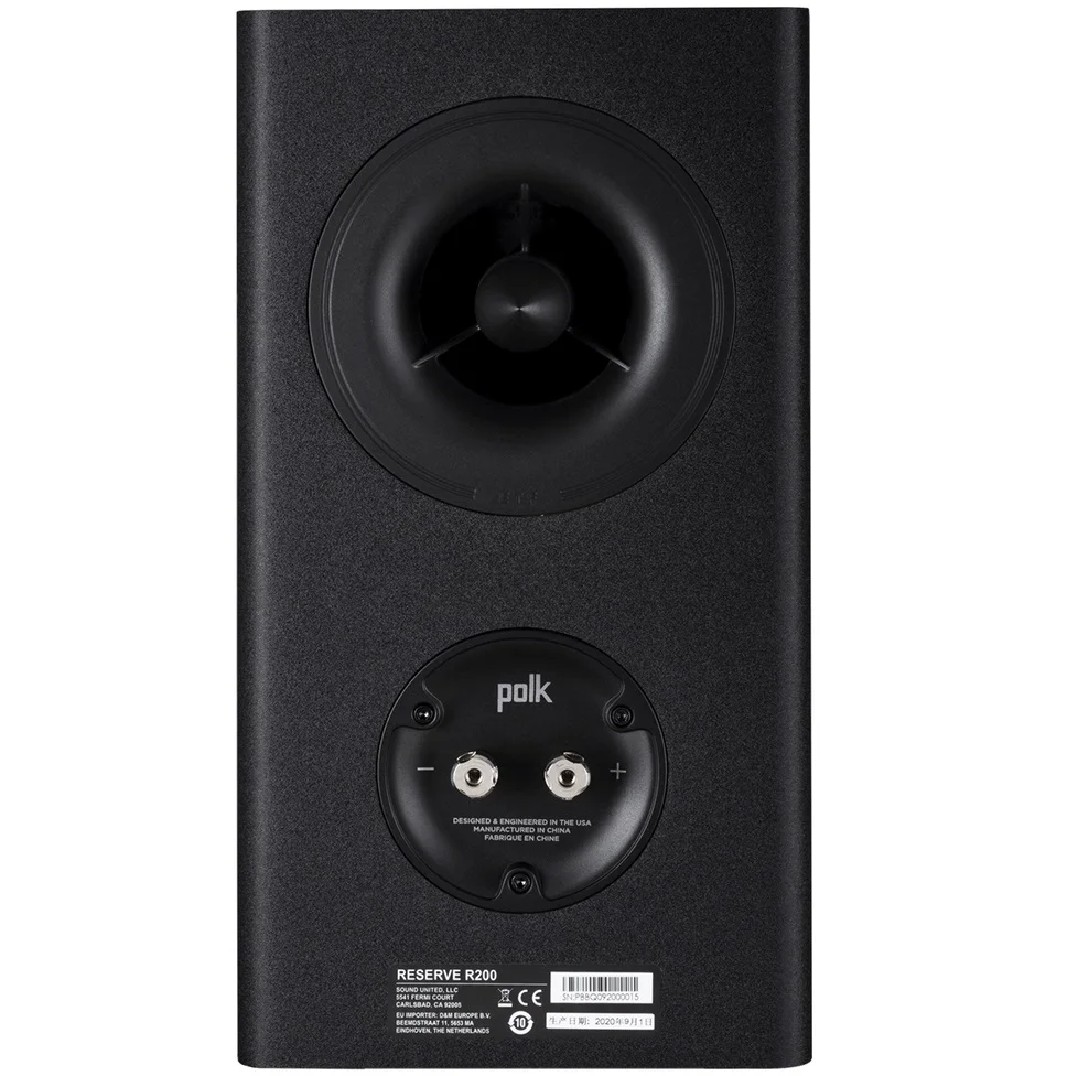 Polk Audio Reserve R200 Passive Desktop Bookshelf Speakers - Black