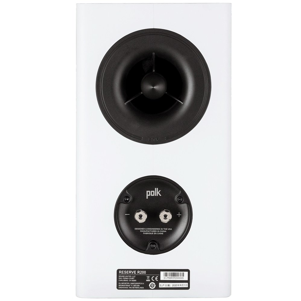 Polk Audio Reserve R200 Passive Desktop Bookshelf Speakers - White