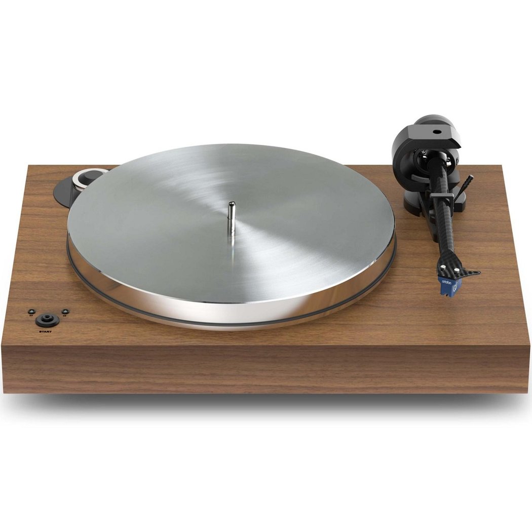 Pro-Ject X8 B Superpack Balanced Fully Manual Belt-Drive Turntable Ortofon Quintet Blue MC Cartridge Walnut Satin