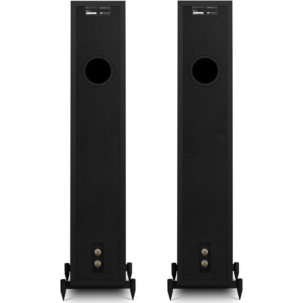Wharfedale Diamond 12.3i 2.5-Way Passive Floorstanding Speakers Pair All-Black