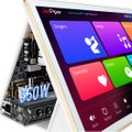 JazPiper K-ONE All-In-One 21.5” Touchscreen Network Streaming Karaoke System with 8” Speakers & Dual Handheld Microphones