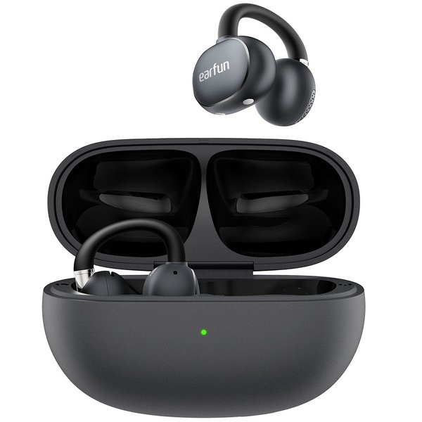 EarFun Clip 2 True Wireless Bluetooth Air Conduction Open-Ear Earphone with Mic - Black