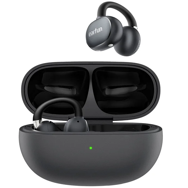 EarFun Clip 2 True Wireless Bluetooth Air Conduction Open-Ear Earphone with Mic - Black