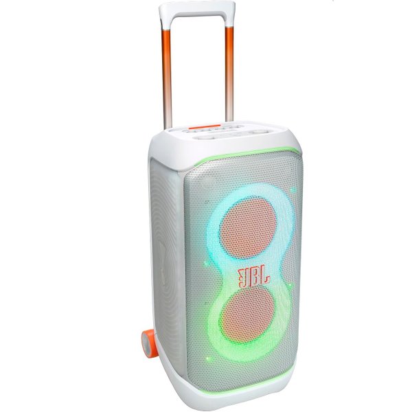 JBL PartyBox Stage 320 Wireless Bluetooth Trolley Portable Speaker - White