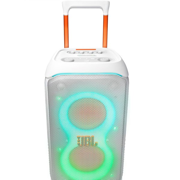 JBL PartyBox Stage 320 Wireless Bluetooth Trolley Portable Speaker - White