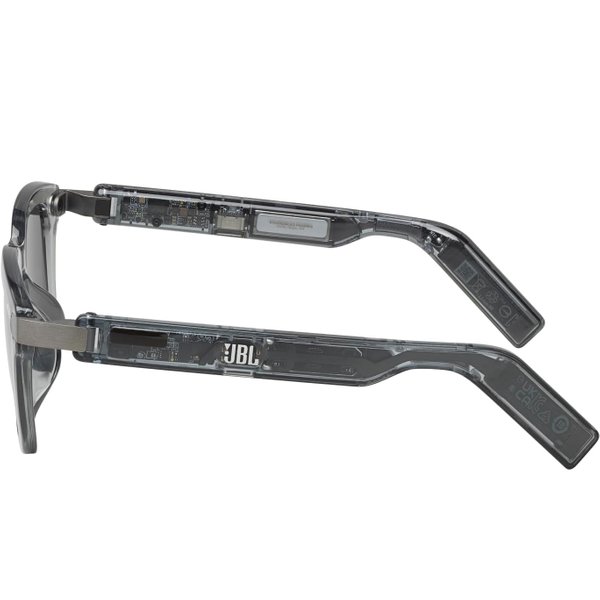 JBL Soundgear Frames Square Sunglasses with Built-In Open-Ear Audio & Mic - Onyx