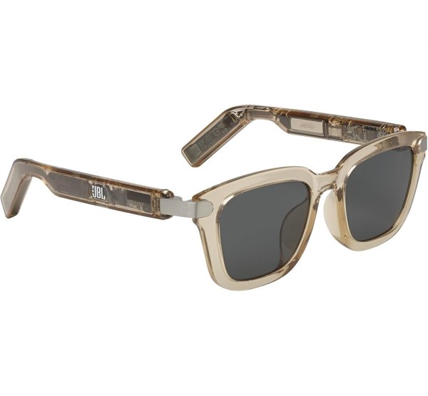 JBL Soundgear Frames Square Sunglasses with Built-In Open-Ear Audio & Mic - Amber